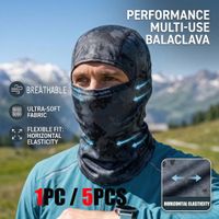 1 ud5 ud pasamontanas de verano con proteccion solar para hombre y mujer elastico transpirable para ciclismo mascara facial completa bufanda para pesca al aire libre esqui