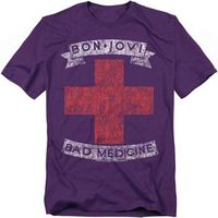 bon jovi camiseta bad medicine para mujer