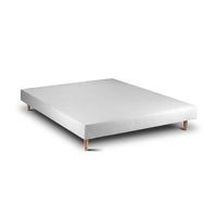 base de cama de madera 15 blanco  conica 200 x 90 cm