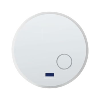 Espejo De Baño Led Moderno Redondo Con Altavoz Bluetooth 80 X 80 Cm Plateado Fixin
