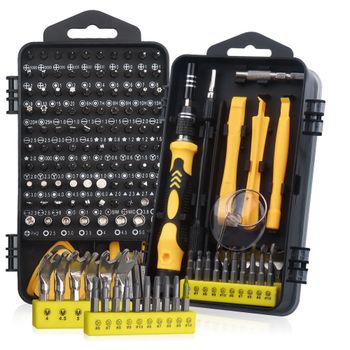 Juego de Destornilladores de Precisión de 140 Piezas, Kit de Herramientas Electrónicas para Reparación de Computadoras, Laptops, Celulares, PC, MacBook, iPhone, PS4, PS5