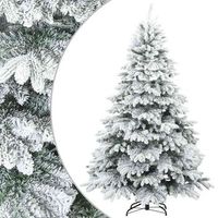arbol de navidad artificial plegable cubierto de nieve 180 cm vidaxl