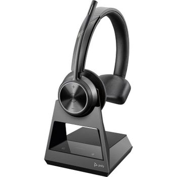 Auriculares Poly Savi 7310 inalámbricos DECT monoaurales con micrófono y batería negra