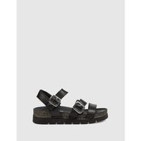 walk  fly sandalias sandalia 8331 51190 negro para mujer