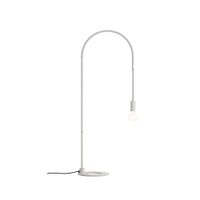 lampara de mesa zafferano en aluminio pintado blanco h 113 cm