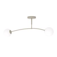 plafon de techo siret moca opal 2 luces