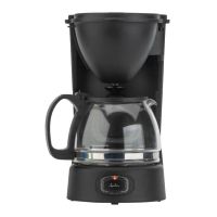 cafetera de filtro jata semi-automatica 075l 8 tazas color negro