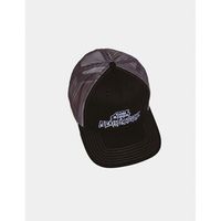 fucking awesome gorra gorra god rides fa trucker hat gris-blanco para hombre