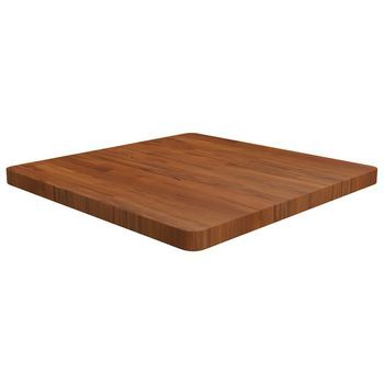 Tablero De Mesa Cuadrada Madera Roble Marrón Oscuro 70x70x4 Cm Vidaxl