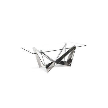 Mesa Fija Rectangular De Vidrio Templado Elegante Y Resistente