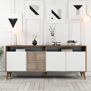 Aparador  blanco 180 x 35 x 78 cm
