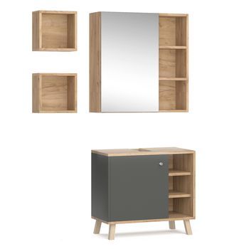 Conjunto De Muebles De Baño Senyo 3 Piezas Vicco