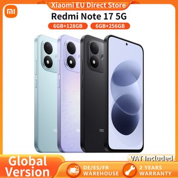 Versión Global Redmi Note 17 5G 6.99' FHD Frecuencia de Actualización de 120Hz Batería de 7700mAh Potente Snapdragon 4 Gen 4 con Xiaomi HyperOS IP65 Teléfono Inteligente 5G