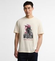 barbour para hombre mts1660 camiseta smq rainey blanco roto m casual algodon manga corta