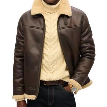 Superdry Cazadora de cuero M5012141A para hombre