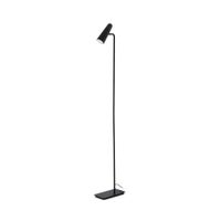 pie de salon aluminio negro mate 10x20x122 cm
