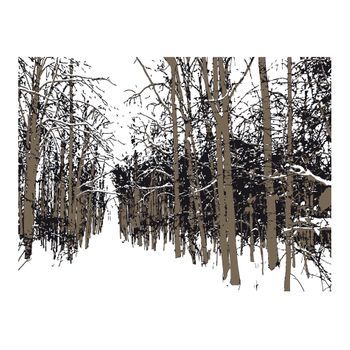 Papel Pintado 3d - Árboles - Oto?o (400x309 Cm)