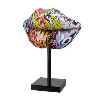 Casablanca By Gilde Estatuilla Decorativa Escultura Kiss Street Art H. 26 Cm