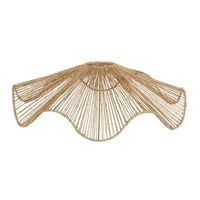 pantalla de lampara gino redonda 78 cm de diametro color beige - atmosphera createur dinterieur