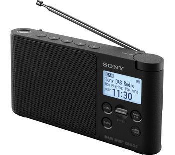 SONY XDR-S41D Portable DABﱓ Clock Radio - Black, Black