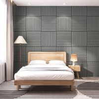 set de 16 paneles acusticos vang 3d 576 m lamas lineales - roble gris claro neuholz