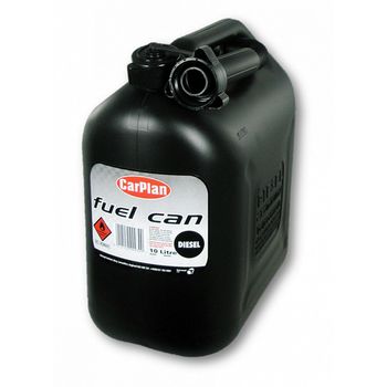 Plastican Diesel Fuel Can (Black) - 10Ltr