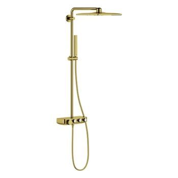 Sistema De Ducha Con Termostato Incorporado Grohe Euphoria Smartcontrol System 310 Cube, Gold, 26508gn0