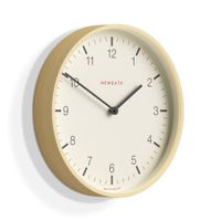reloj de pared moderno redondo de madera contrachapada oscura