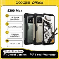 estreno mundial doogee s200 max telefono resistente 16gb 512gb 22000mah bateria 66w 132 pantalla trasera 672 120hz densidad 7050 nfc