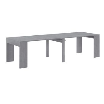 Mesa Consola Extensible 58-302x90 Cm Épsilon Gris Cemento 90 X 75 X 49 Cm