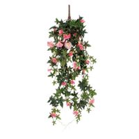 planta artificial  rosa  h15xb20xl80cm