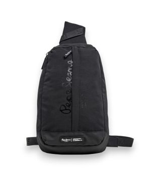 Pepe Jeans para hombre. PM0300029 Riñonera Helmer negro (OSFA), Casual, Poliéster