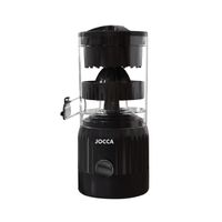 exprimidor automatico jocca elegance recargable exprime sin esfuerzo sin residuos ni sabor residual preserva la fibra diseno compacto en color negro facil de guardar bateria 2x1300mah ideal