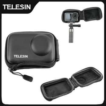 TELESIN Mini bolsa protectora para Dji Osmo Action 5pro 4 3 bolsa de transporte caja de almacenamiento impermeable para DJI Action 3 4 5pro bolsa de mano