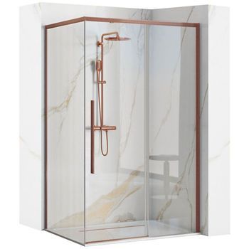 Cabina De Ducha Rea Solar 90x120 Brush Copper