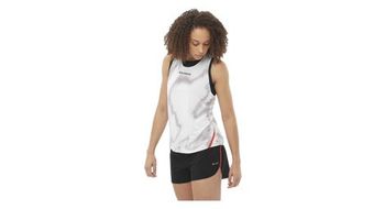 Camiseta de tirantes salomon s lab speed mujer blanco rojo