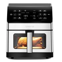 deime freidora de aira 6l7l 1700w calentamiento arriba-abajo doble resistencia ventana visible