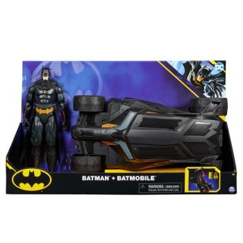 Batman Batmóvil Dc con Personaje 30 cm + 3 años
