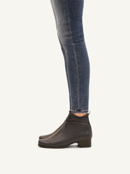 CAPRICE Bootie, blue, made of Leather with Block heel, Size 42