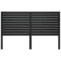 cabecero cama mueble de dormitorio de cama madera maciza de pino 141 x 4 x 100 cm negro m020006008