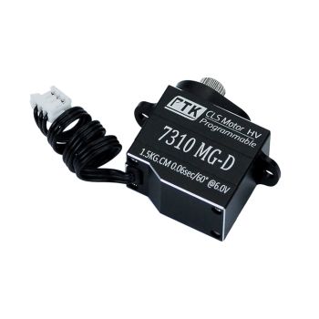 Servo de engranaje PTK 7310 MG-D de 1.5 kg de acero inoxidable para helicópteros,aviones y drones RC