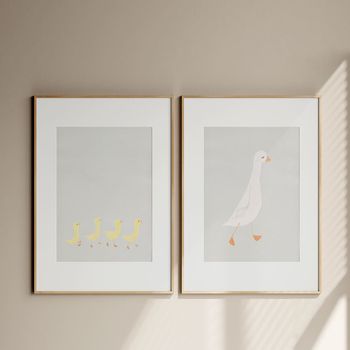 Set de 2 cuadros 109, marco negro, 50x70 cm
