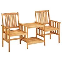 sillas y mesito de jardin  silla de exterior  sillon jardin con cojines madera maciza acacia