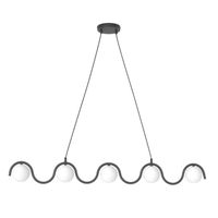 lampara colgante ondessa negro 5 luces