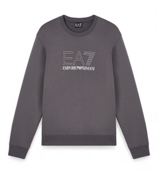EA7 para hombre. 7M001322_AF10377 Sudadera Visibility M gris (S), Casual, Deportivo, Algodón, Sportswear, Multideporte, Manga corta