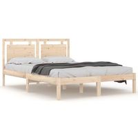 estructura de cama de madera maciza de pino 120x200 cm vidaxl