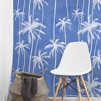 Papel pintado panorámico palm jeans