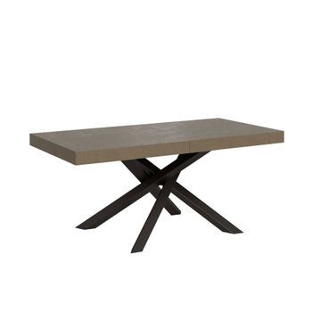 Mesa Extensible 200/304x90 Cm Volantis Premium Patas Gris Paloma Antracita