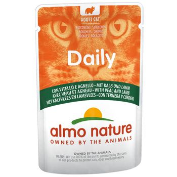 Almo Nature Daily Menu Pouches 70g - Veal & Lamb (6 x 70g)