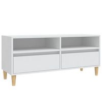 mueble para tv madera contrachapada blanco 100x345x445 cm vidaxl
